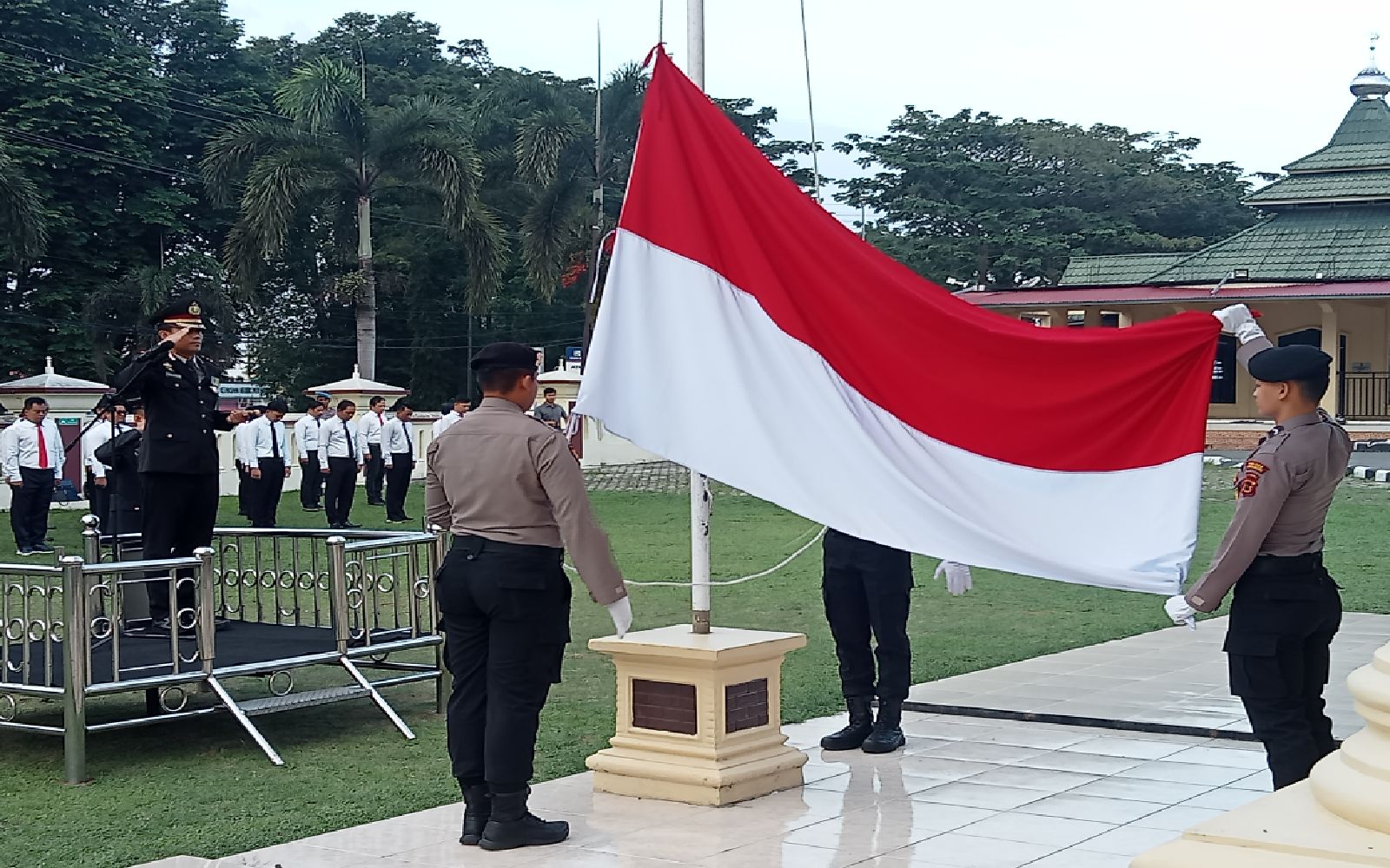 Dengan Khidmat,Kapolres Merangin Pimpin Upacara Peringatan Hari Pancasila 1 Juli 2023