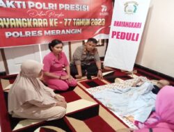 Kapolres Merangin Kunjungi Nenek Usia 104 Tahun di Sungai Mas Bangko