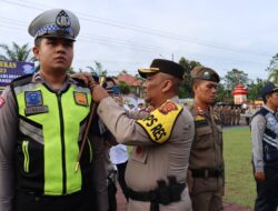 AKBP Imam Rachman, S.IK Kapolres Sarolangun Pimpin Gelar Pasukan Operasi Patuh di Mapolres Sarolangun