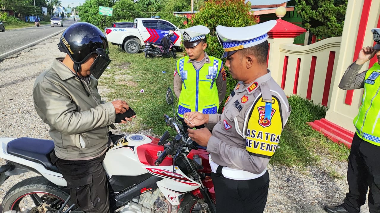 Operasi Patuh Kendaraan Personel Polres Sarolangun Juga Ikut di Razia