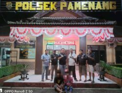 Berniat Ingin Mencuri Motor, 2 Orang Laki-Laki Di Desa Tanjung Lamin Kec. Pamenang Di Amankan Unit Reskrim Polsek Pamenang.