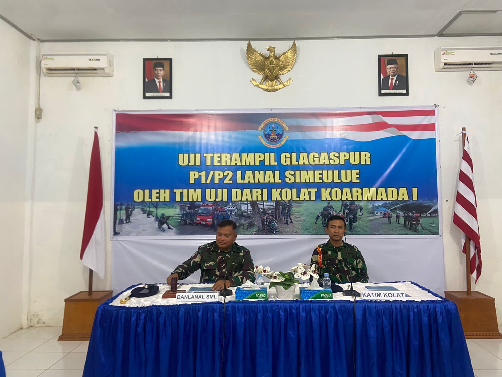 Danlanal Simeulue Resmi Buka Uji Glagaspur P1 dan P2 di Pangkalan TNI AL Simeulue