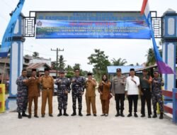 Lanal TBA Terima Kunjungan Tim Wasev Spotmaral Mabesal di Desa Kapal Merah Kabupaten Batu Bara