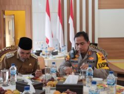 Kapolres Tebo Akbp l Wayan Arta  Ariana  SH. S. Ik. MH  Kuker Ke Pondopo Bupati Tebo Dan Sekaligus Silahturahmi Kepada Pj Bupati Tebo H. Aspan ST