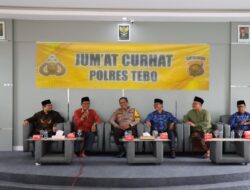 Kapolres Tebo Akbp. l Wayan Arta Ariawan SH. S. ik. MH Melaksanakan Jum’at Curhat Di Lokasi Kemenag Kab. tebo