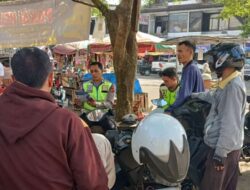Kasat Lantas Polres Merangin, Laksanakan kegiatan Edukasi dan Sosialisasi pada Pengendara Ojek Komvensional untuk Tertib di Jalan Raya.