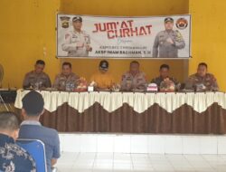 Kapolres Sarolangun Akbp. Imam Rachman. S.IK. Temui Warga Cermin Nan Gedang di Kegiatan JUM’AT CURHAT,