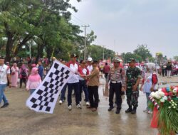 Akp. Bambang Soestyo. SH.MH,Bersama Bupati Merangin Laksanakan Pelepasan Peserta Pawai Pembangunan dalam Rangka HUT RI ke -78