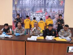 Team Macan Pseko Polres Sarolangun Ringkus Empat Orang Pelaku Judi Mesin Jeckpot di Mandiangin Timur