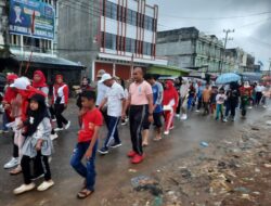 Polres Merangin laksanakan Pengaman pada kegiatan Jalan Santai IKATAN KELUARGA MINANG