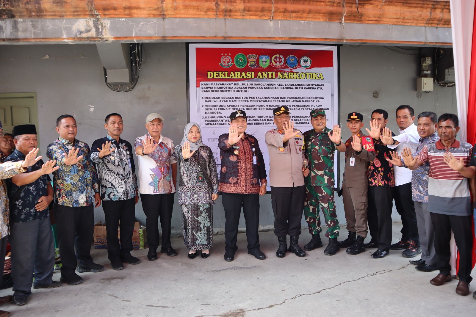 Akbp. Imam Rcahman. S.IK. Kapolres Sarolangun Lounching Dan Resmikan Kampung Bebas Narkoba di Dusun Kampung Lubuk