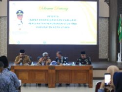 Pimpinan Rapat Stunting :  PJ Bupati Aceh Utara Tekankan Pentingnya Data Yang Akurat