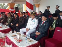 Kompol. M.T. Siregar. SE. S.IK. Hadiri Upacara Penurunan Bendera Merah Putih Bersama Forkopimda Kabupaten Merangin