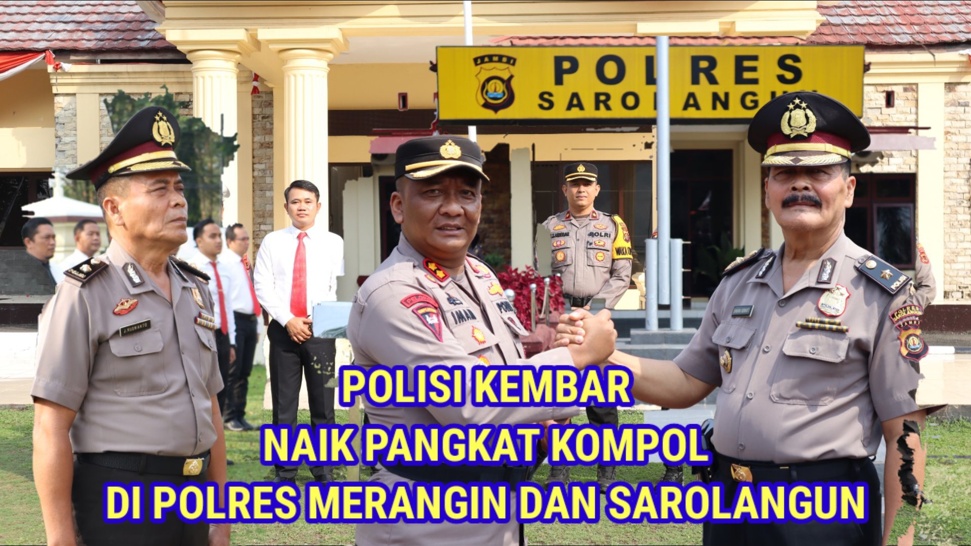 Polisi Kembar Serentak Naik Pangkat, Akp ke Kompol, Berdinas di Polres Merangin dan Polres Sarolangun