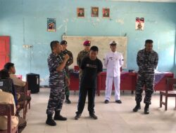 Tumbuhkan Semangat Generasi Muda, Lanal Bengkulu Sosialisasikan Wawasan Bela Negara dan Pendaftaran TNI AL di Pulau Terluar Enggano