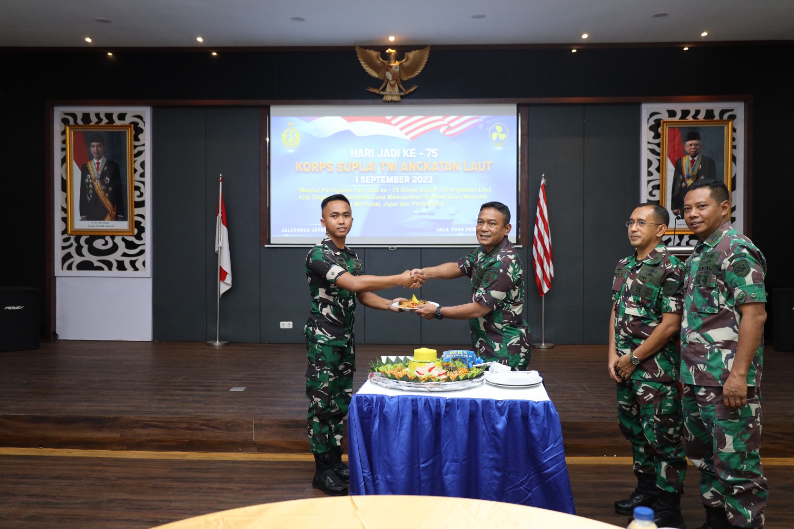 Lantamal I Laksanakan Syukuran Dalam Rangka Memperingati Hari Jadi Korps Suplai Ke-75 Tahun 2023