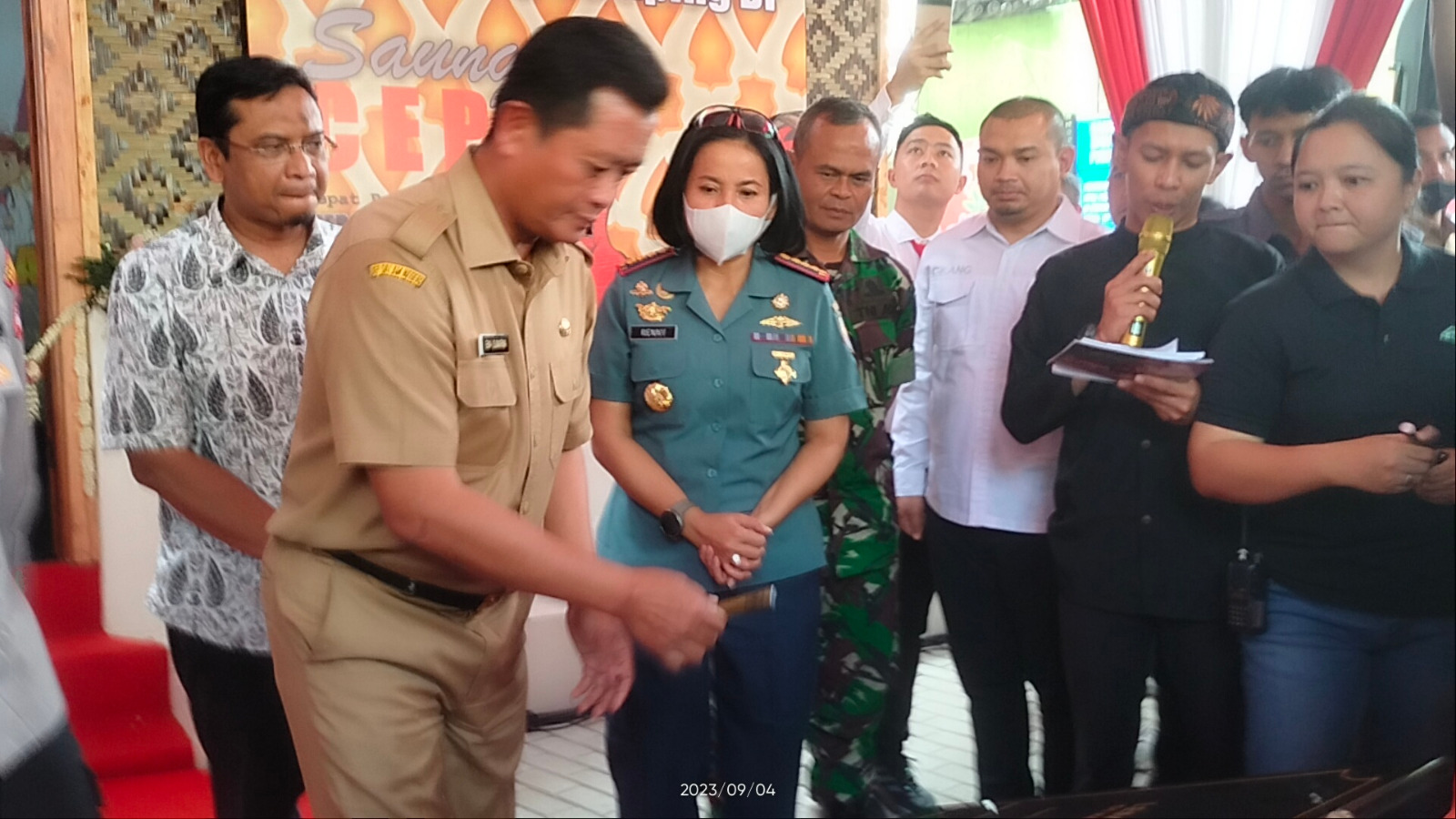 Komandan Lanal Bandung Hadiri Peresmian Saung dan Lembur Cepot Bebas Dari Narkoba