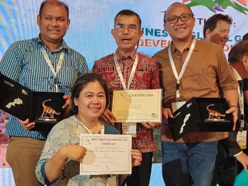 Geger, Geopark Merangin Peringkat Pertama Dunia Kategori Best Practice Award 2023 Anugerah UGG di Maroko