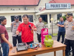 Sosialisasi Pengunaan  Kompor Gas Elpiji Oleh Koperasi Purna Pertamina Di Polres Tebo