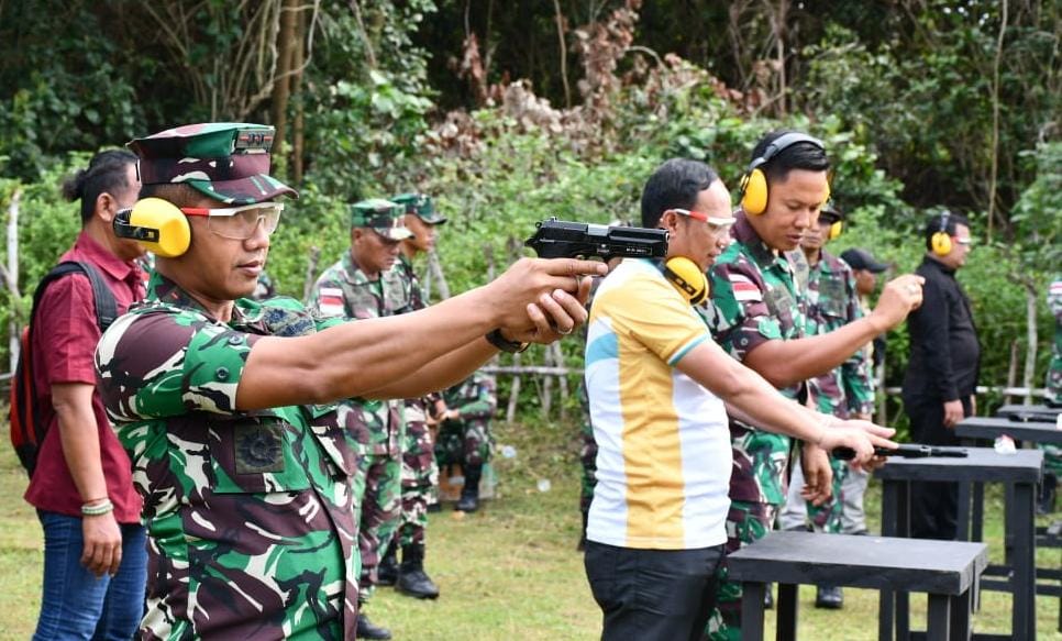 Asah Naluri Tempur, Prajurit Lanal Sabang Laksanakan Latihan Menembak