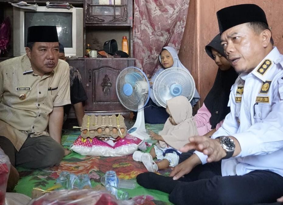 Lima Anak dari Pamenang dan Pemenang Barat Positif Stanting Dari Temua Kunjungan Gubernur Jambi dan Pj Bupati Merangin