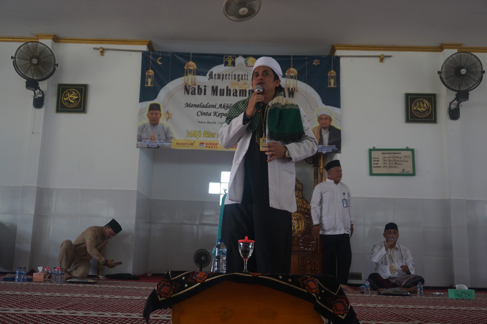 PERINGATI MAULID NABI MUHAMMAD SAW 1445 H, LAPAS CILEGON GELAR TAUSIAH BERSAMA KIAYI KONDANG