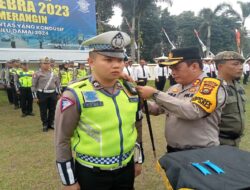 Kapolres Merangin Pimpin Apel Gelar Pasukan Operasi Zebra Tahun 2023 di Polres Merangin ” Kamseltibcar Lantas Yang Kondusif Menuju Pemilu Damai 2024.