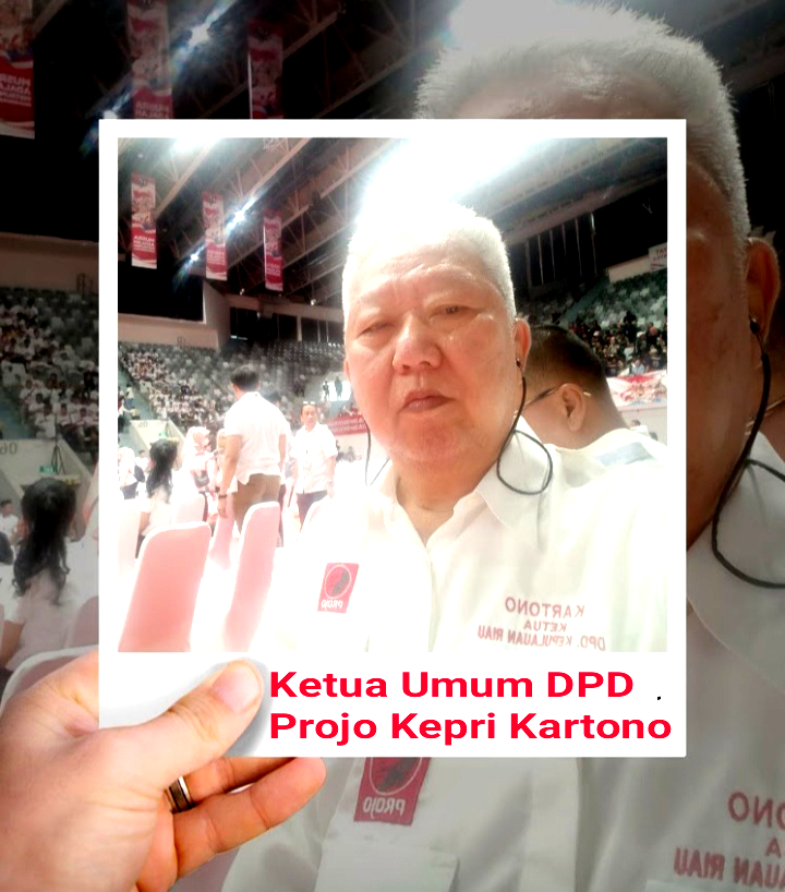 Ketua Umum DPD Projo Kepri Kartono Ajak Mempererat Kesatuan Jangan Ada Perpecahan Dalam Persatuan Persahabatan Khusus di Wilayah Kepri