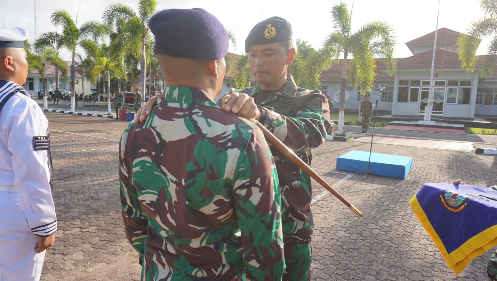 Kenaikan Pangkat Prajurit Lanal Bengkulu Kala Waktu 1 Oktober 2023