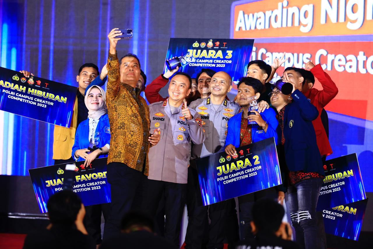 Kadiv Humas Polri Membuka Awarding Night Polri Campus Creator Competition 2023