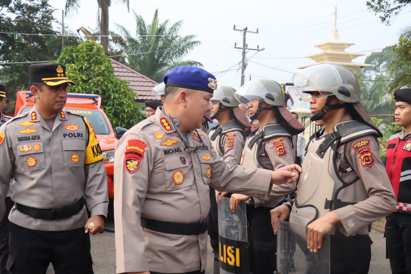 Polres Tebo Menyelenggarakan Apel Kesiapan Dalam Rangka Persiapan  Satuan Tugas Operasi Mantap Brata 2023-2024