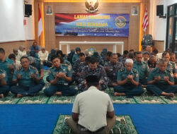 Jelang Peringatan HUT Ke-78 TNI, Lanal Bandung Gelar Doa Bersama