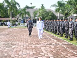 TNI Patriot NKRI Mengawal Demokrasi Untuk Indonesia Maju, Lanal TBA Peringati HUT TNI Ke-78.