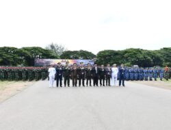 Komandan Beserta Prajurit Lanal Sabang Ikuti Upacara Parade dan Defile Peringatan HUT Ke-78 TNI Tahun 2023 di Banda Aceh