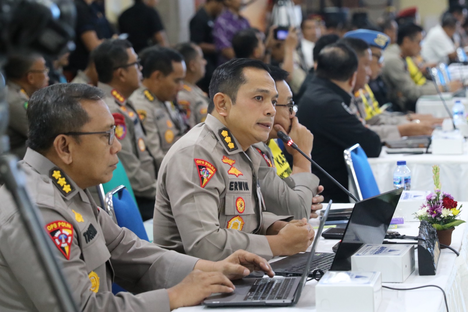 Kakorlantas Polri Bersama Kapolda  Laksanakan Tactical Floor Game (TFG) Dalam KTT Archipelagic And Island Starte Forum