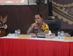 Rapat Koordinasi  Lintas Sektoral Dalam Rangka Operasi Kepolisian Terpusat Mantap Brata 2023-2024 Bertempat Di Aula Wira Asta Brata Polres Tebo