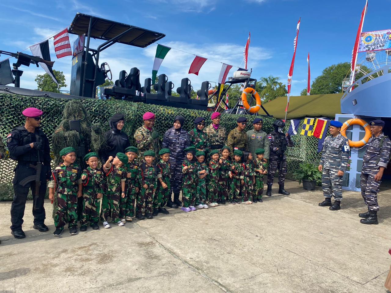 Lanal Lhokseumawe Meriahkan Pameran Alutsista Dalam Rangka HUT TNI Ke-78 Tahun 2023