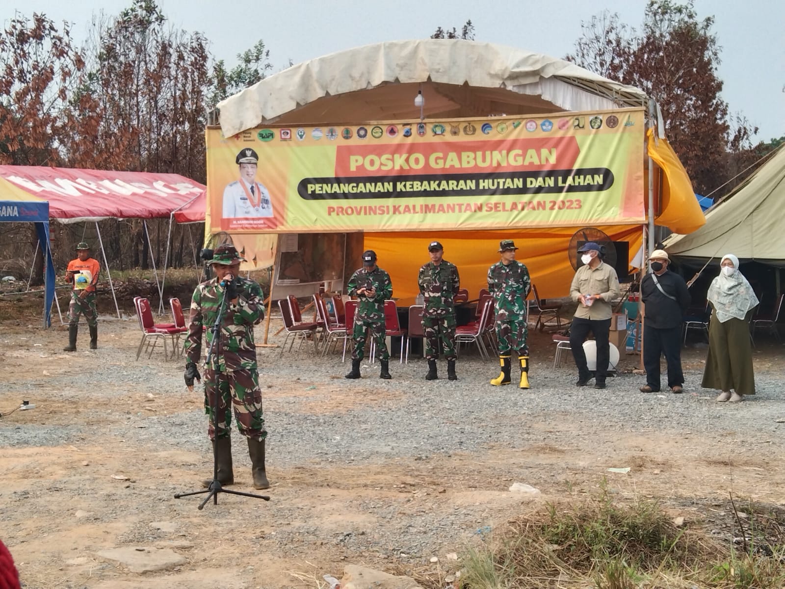 TNI AL Ikut Berupaya Dalam Menangani Karhutla Bersama BNPB di Wilayah Provinsi Kalimantan Selatan