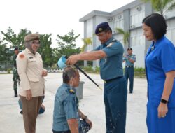 Komandan Lanal Dumai Pimpin Upacara Kenaikan Pangkat Prajurit Lanal Dumai