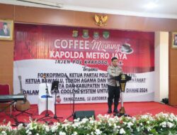 Coffee Morning Kapolda Metro Jaya Bersama Forkopimda, Penyelenggara Pemilu, Parpol, Tokoh Agama Dan Tokoh Masyarakat Tangerang Guna Perkuat Cooling System Menuju Pemilu Damai 2024