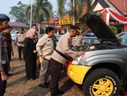 Polres Sarolangun Gelar Pasukan Operasi Mantap Brata Tahun 2023-2024 dalam rangka pengamanan Pemilu 2024