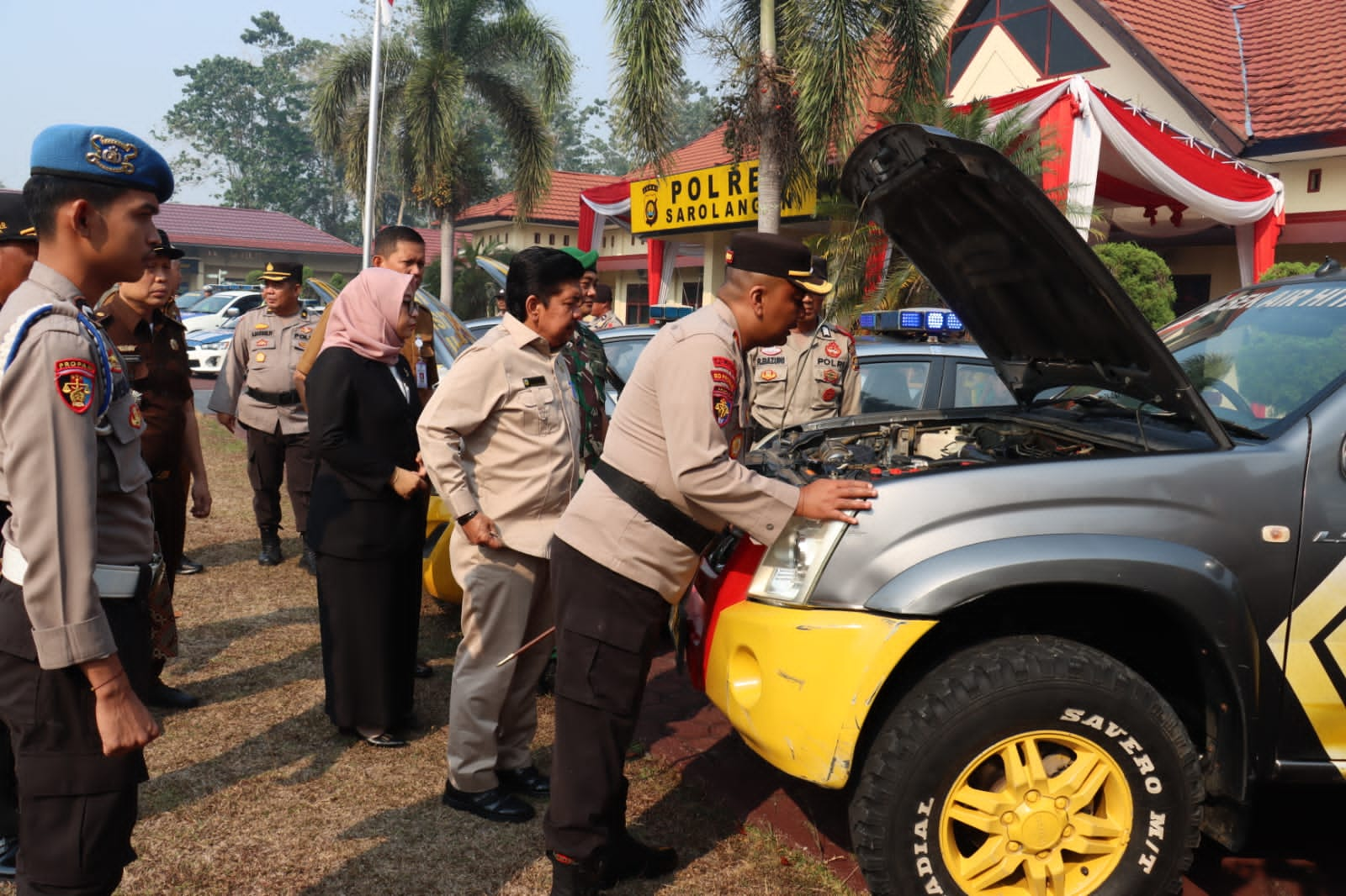 Polres Sarolangun Gelar Pasukan Operasi Mantap Brata Tahun 2023-2024 dalam rangka pengamanan Pemilu 2024