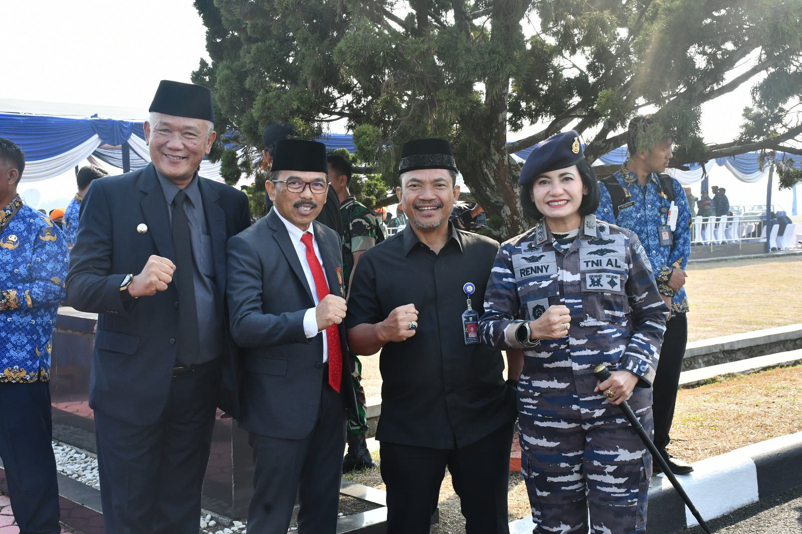 Komandan Lanal Bandung Hadiri Upacara Peringatan HUT Ke-76 Kopasgat Tahun 2023