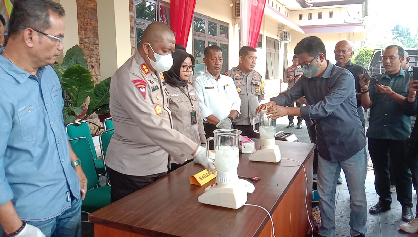 Polres Sarolangun Musnahkan Barang Bukti Narkotika Jenis Sabu 1/2 Kg Lebih