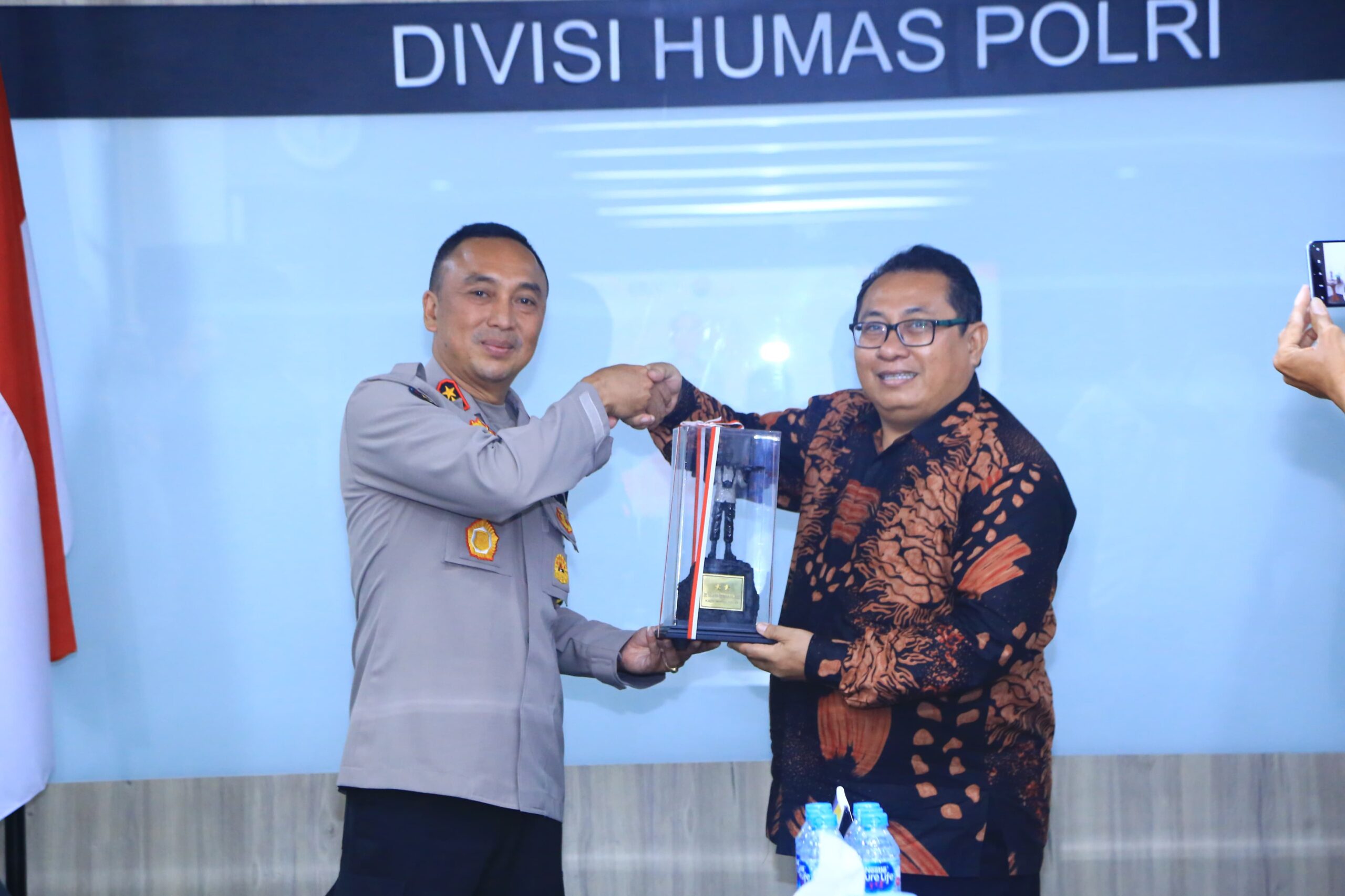 Humas Polri Dan SMSI Perkuat Kolaborasi Wujudkan Pemilu Damai