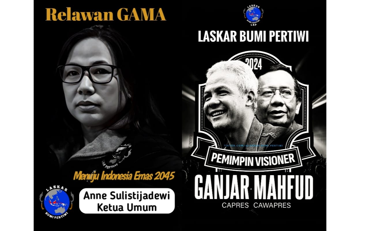 Anne Sulistijadewi ketum Laskar Bumi Pertiwi – LBP, Fokus Menangkan Pasangan Ganjar – Mahfud