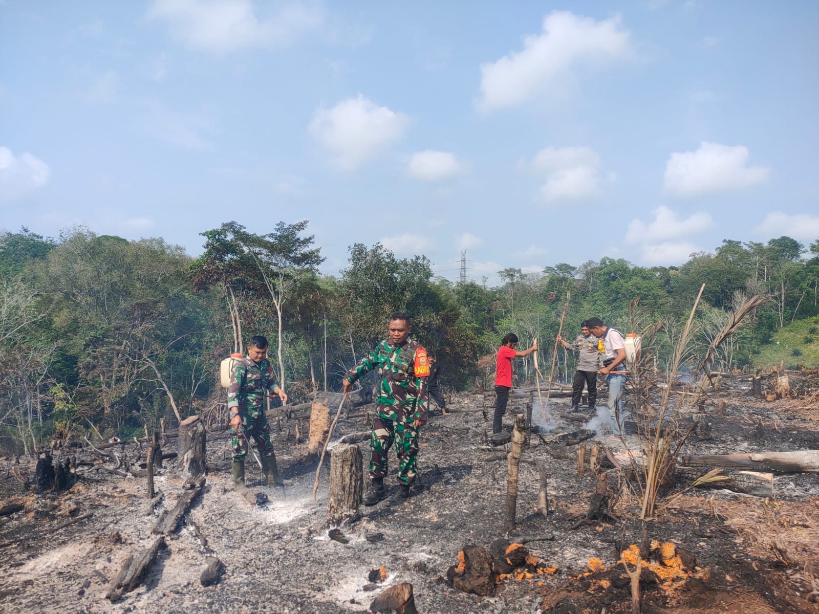 Ajak Warga Mengatasi Kebakaran Hutan dan Lahan di wilayah Hukum Polsek Tabir