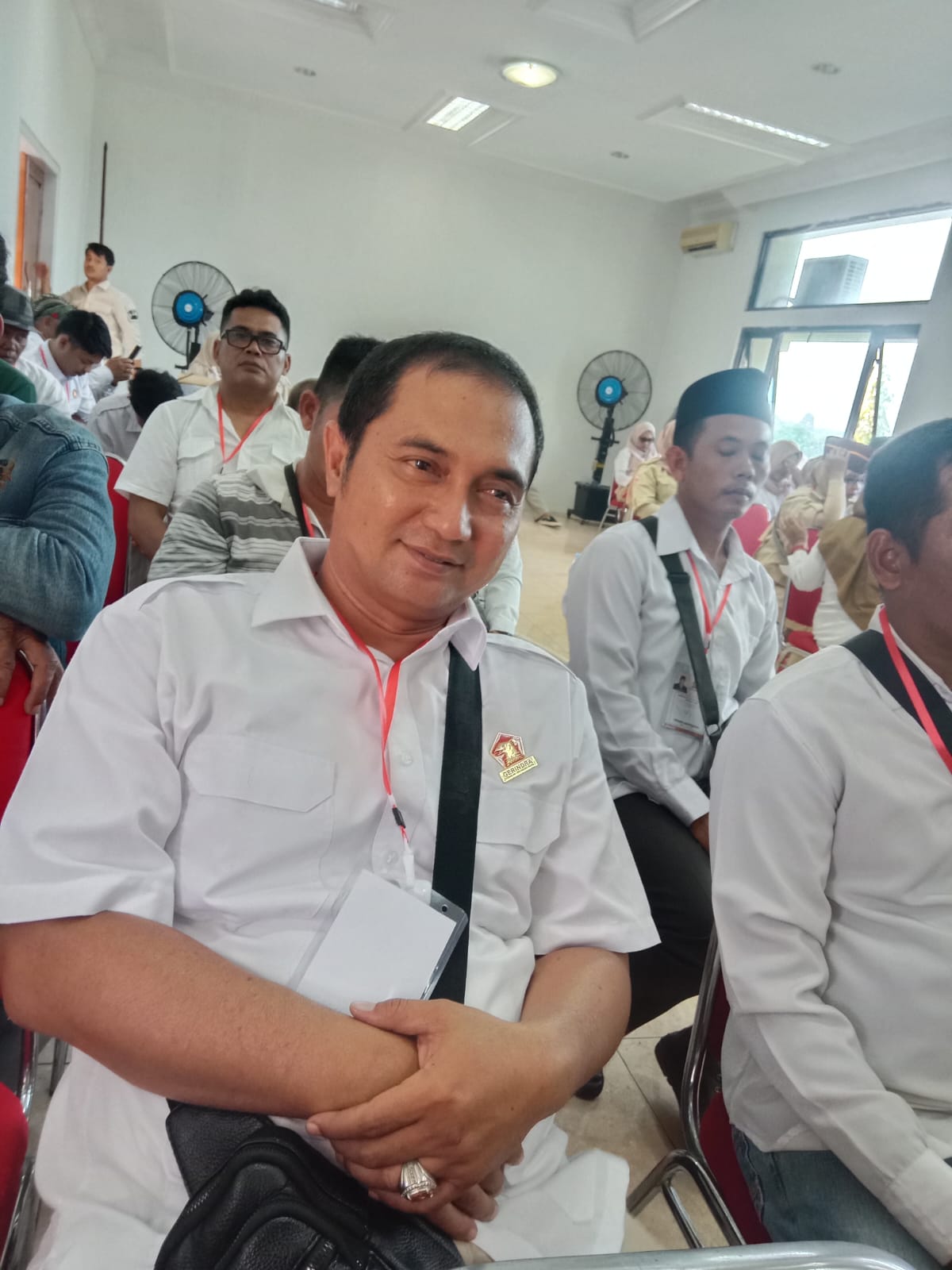 Calon DPRD Kabupaten Tebo Wahyudi Priode 2024-2029  Dapil 1 Menghadiri Konsolidasi  Partai Gerindra Kabupaten Tebo Tahun 2023