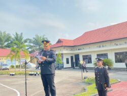 Wakapolres Tebo Pimpin Upacara Peringatan Hari Sumpah Pemuda Ke 95 Di Lapangan Hitam Polres Tebo