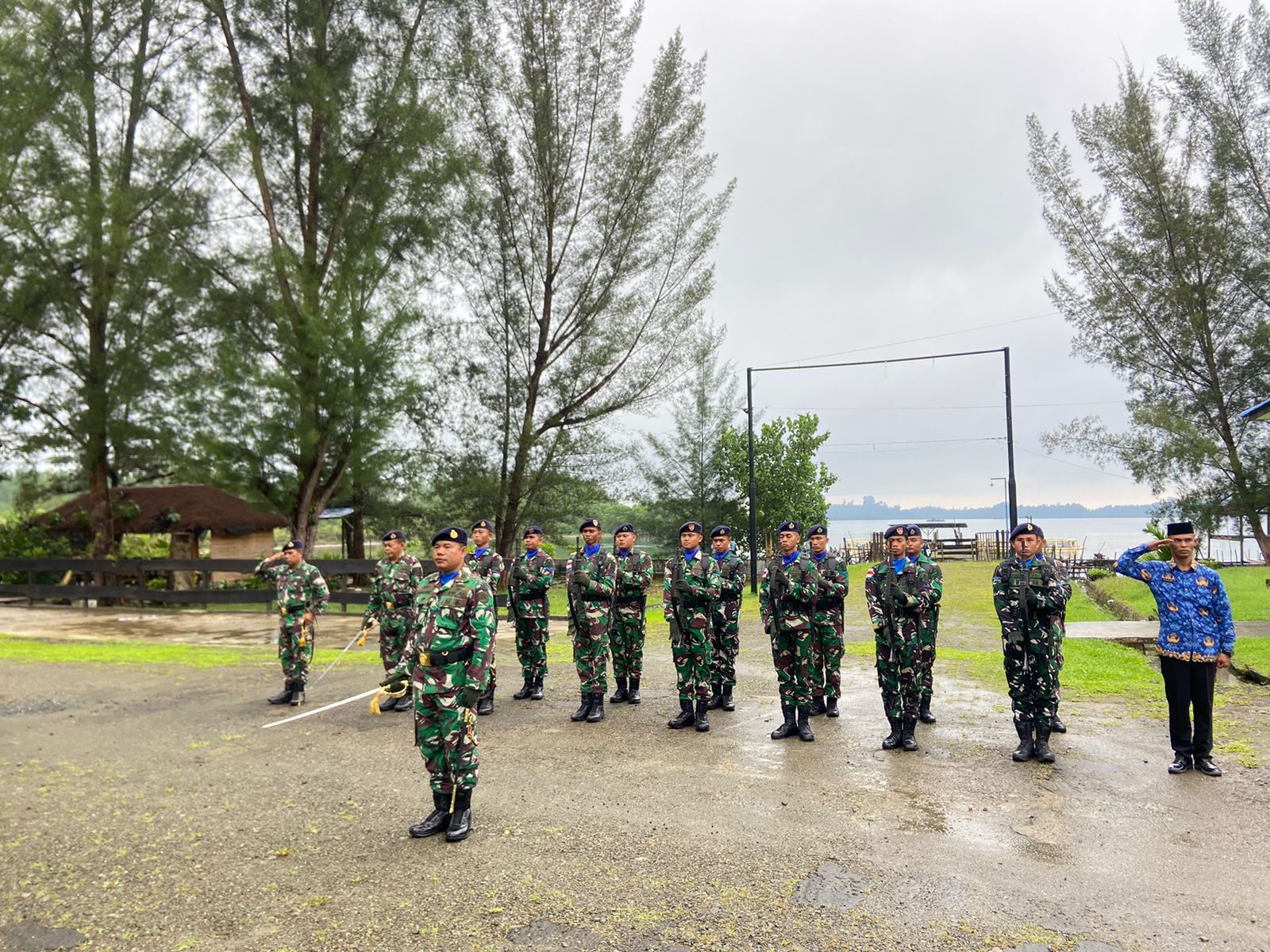 Lanal Simeulue Laksanakan Upacara Peringatan Hari Sumpah Pemuda Ke-95 Tahun 2023